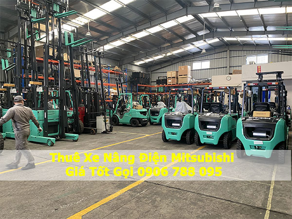 Thuê Xe Nâng Điện Mitsubishi Giá Tốt Gọi 0906 788 095