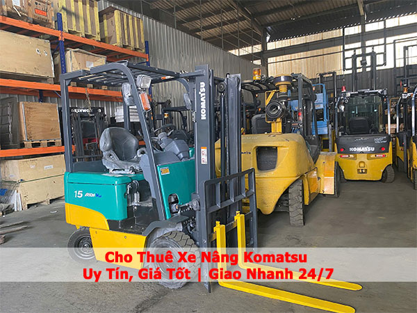 Cho Thuê Xe Nâng Komatsu Uy Tín, Giá Tốt | Giao Nhanh 24/7