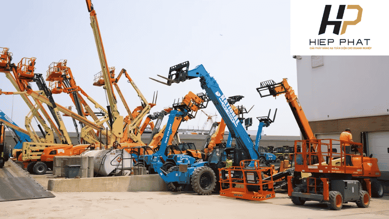 Bãi xe nâng cần được cho thuê tại đơn vị Xe Nâng Hiệp Phát