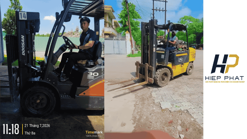 DỊch vụ cho thuê xe nâng kèm với tài xế lái chuyên nghiệp tại Hiệp Phát