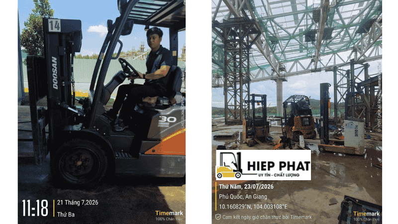Đơn vị Hiệp Phát cung cấp dịch vụ thuê xe nâng theo ngày