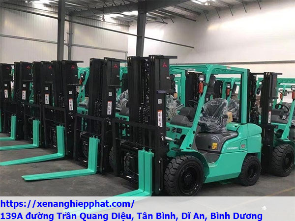 kho xe nâng của công ty Hiệp Phát