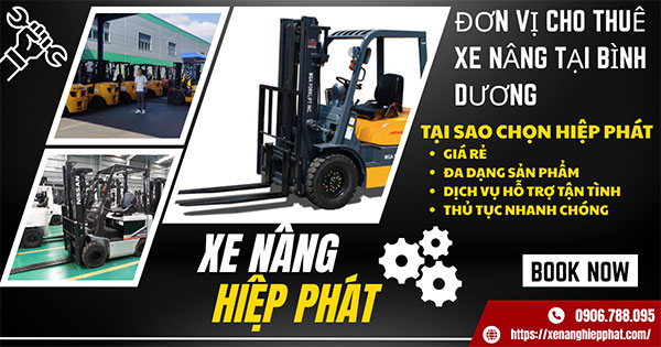 cho thuê xe nâng tại Bình Dương
