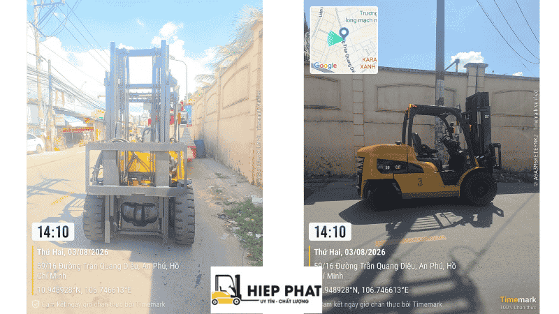 Bảng giá thuê xe nâng theo giờ, ngày tại Hiệp Phát