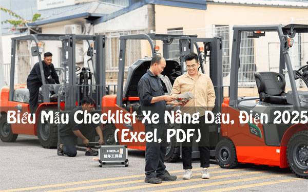 Biểu Mẫu Checklist Xe Nâng Dầu, Điện 2025: (Excel, PDF)