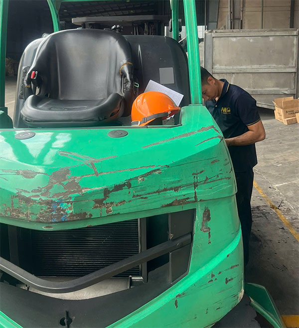 cách sửa xe nâng