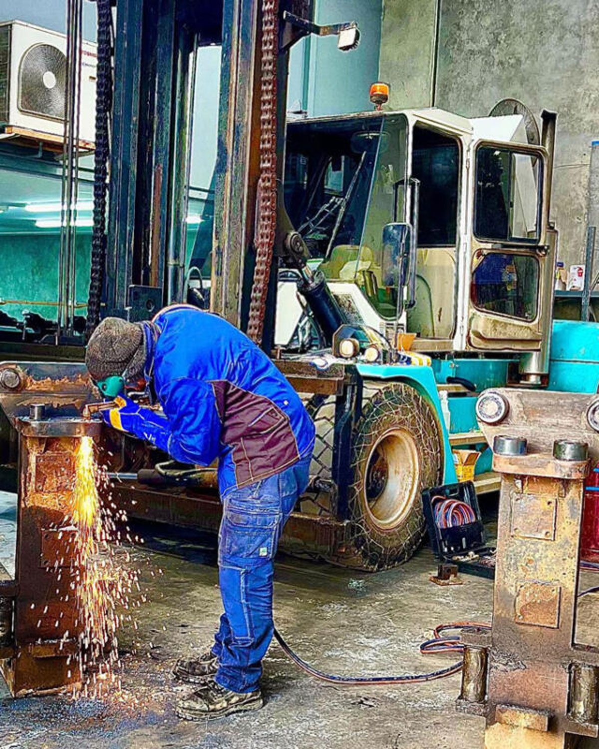 Bảo trì bảo dưỡng xe nâng bị hụt hơi