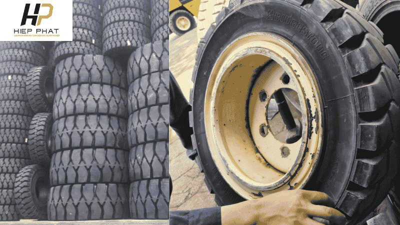 Phân loại lốp xe nâng Komatsu trước khi mua