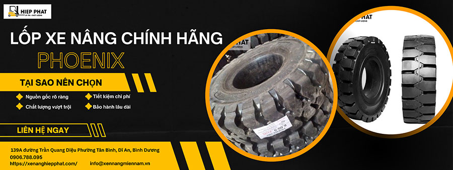 Đơn vị cung cấp lốp xe nâng Phoenix