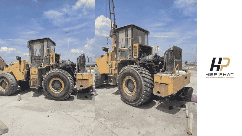 Xe nâng được thợ sửa chữa kiểm tra kỹ càng trước khi giao xe cho khách